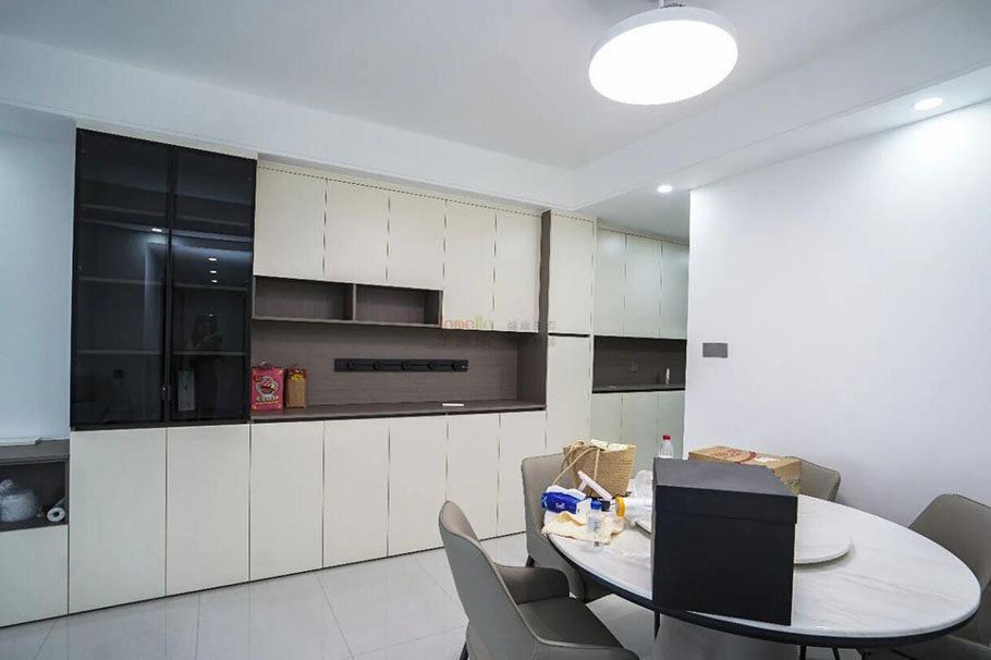 【實景案例】香蜜松湖三居:從客廳到廚房,每一處都為舒適而生